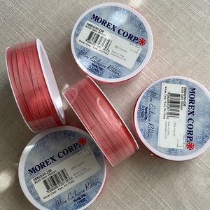 1/8” Satin Ribbon.  30 yds each.  Coral